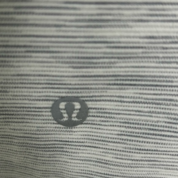 Lululemon Athletica Light Gray white High Rise Wide-Leg Yoga Workout Pants SZ 8 - Picture 3 of 12